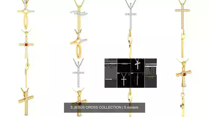 5 JESUS CROSS COLLECTION 