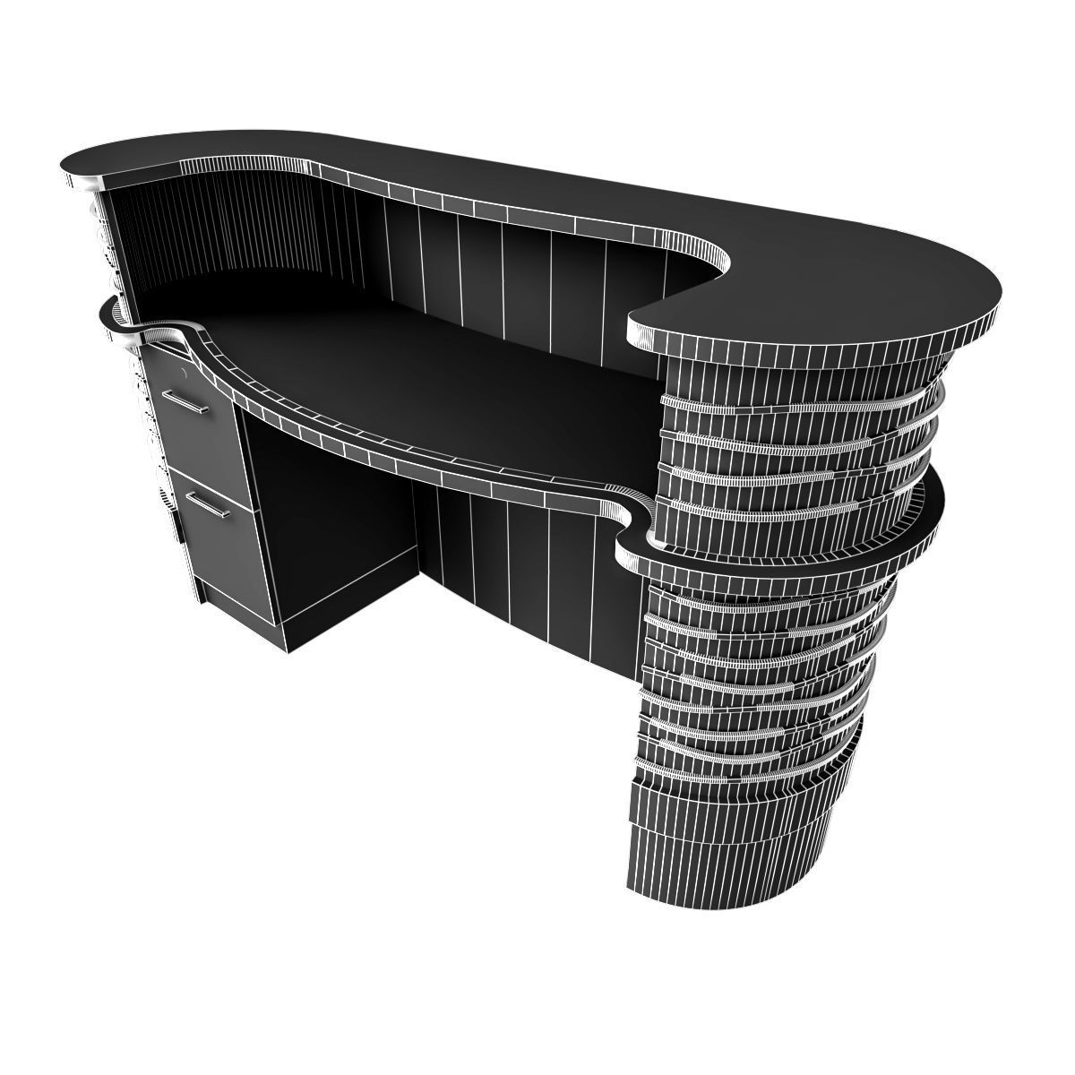 reception desk 1b 3D model_27