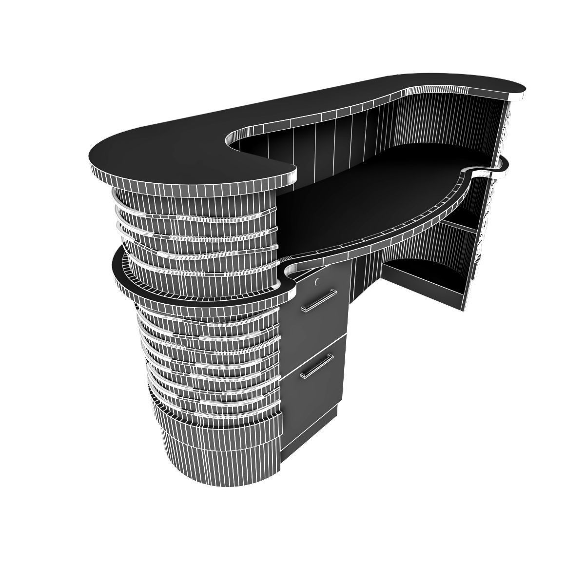 reception desk 1b 3D model_29