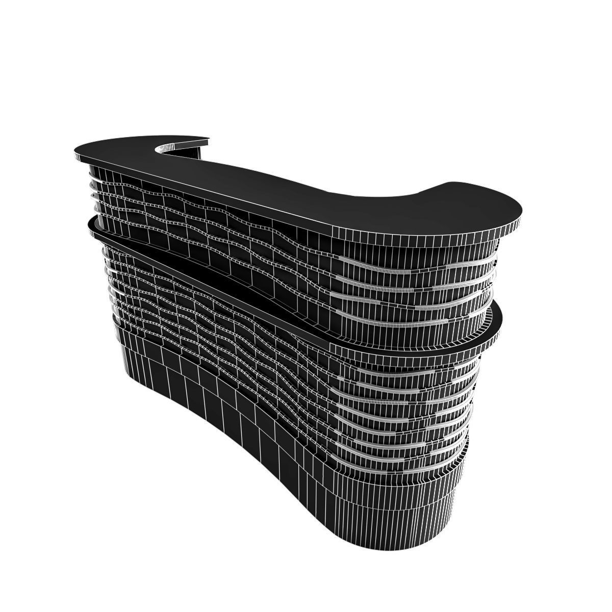 reception desk 1b 3D model_35