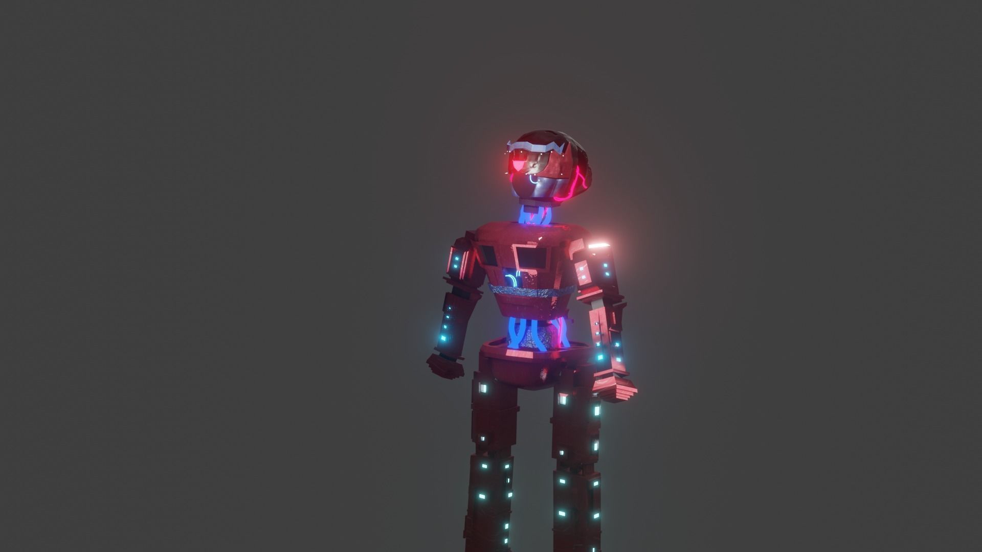 Robot Character Pwer Ranger 3D model_1