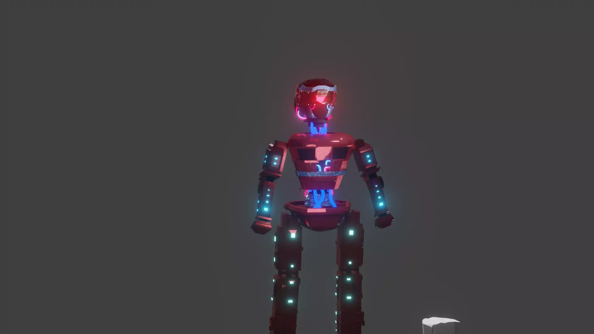 Robot Character Pwer Ranger 3D model_0