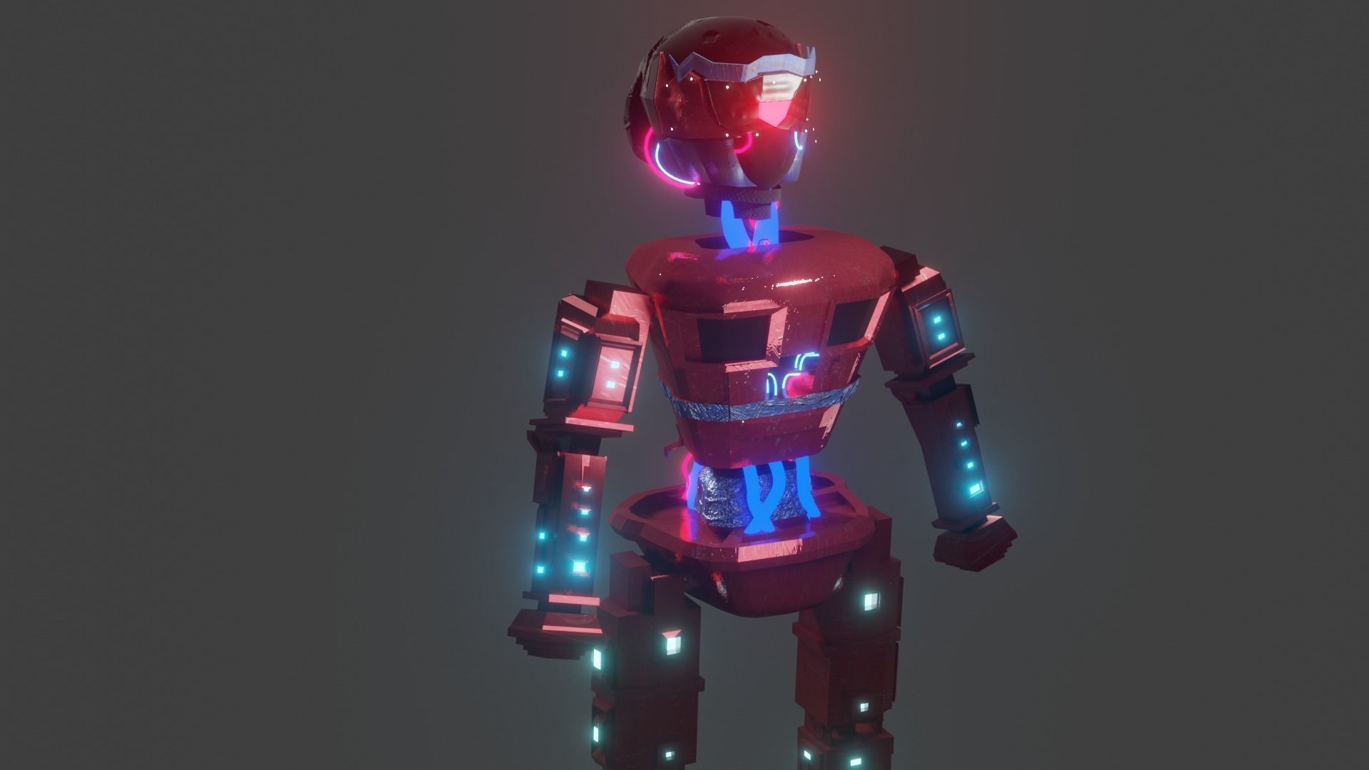 Robot Character Pwer Ranger 3D model_2
