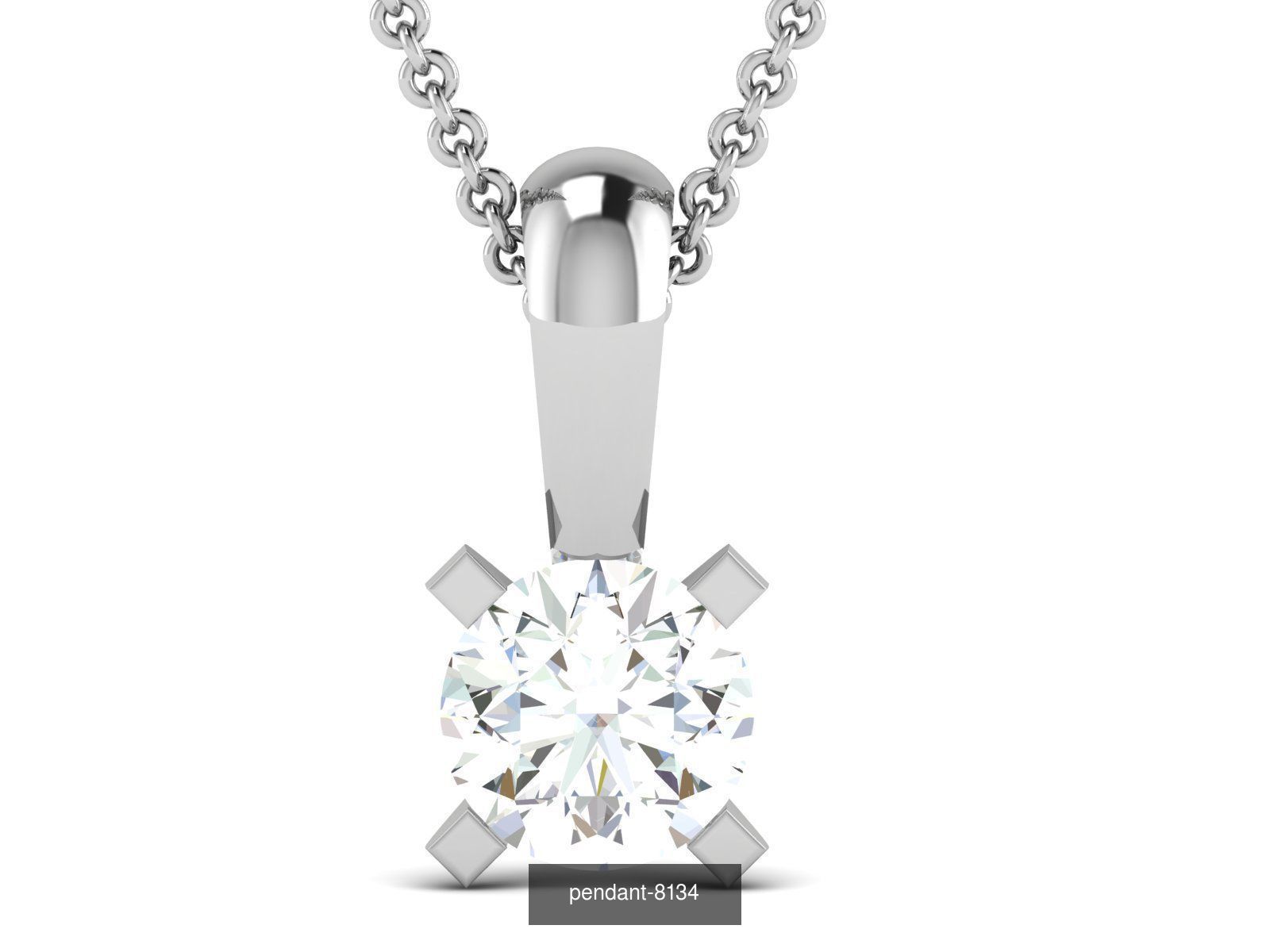 24 SOLITAIRE PENDANT  3D Model Collection_8