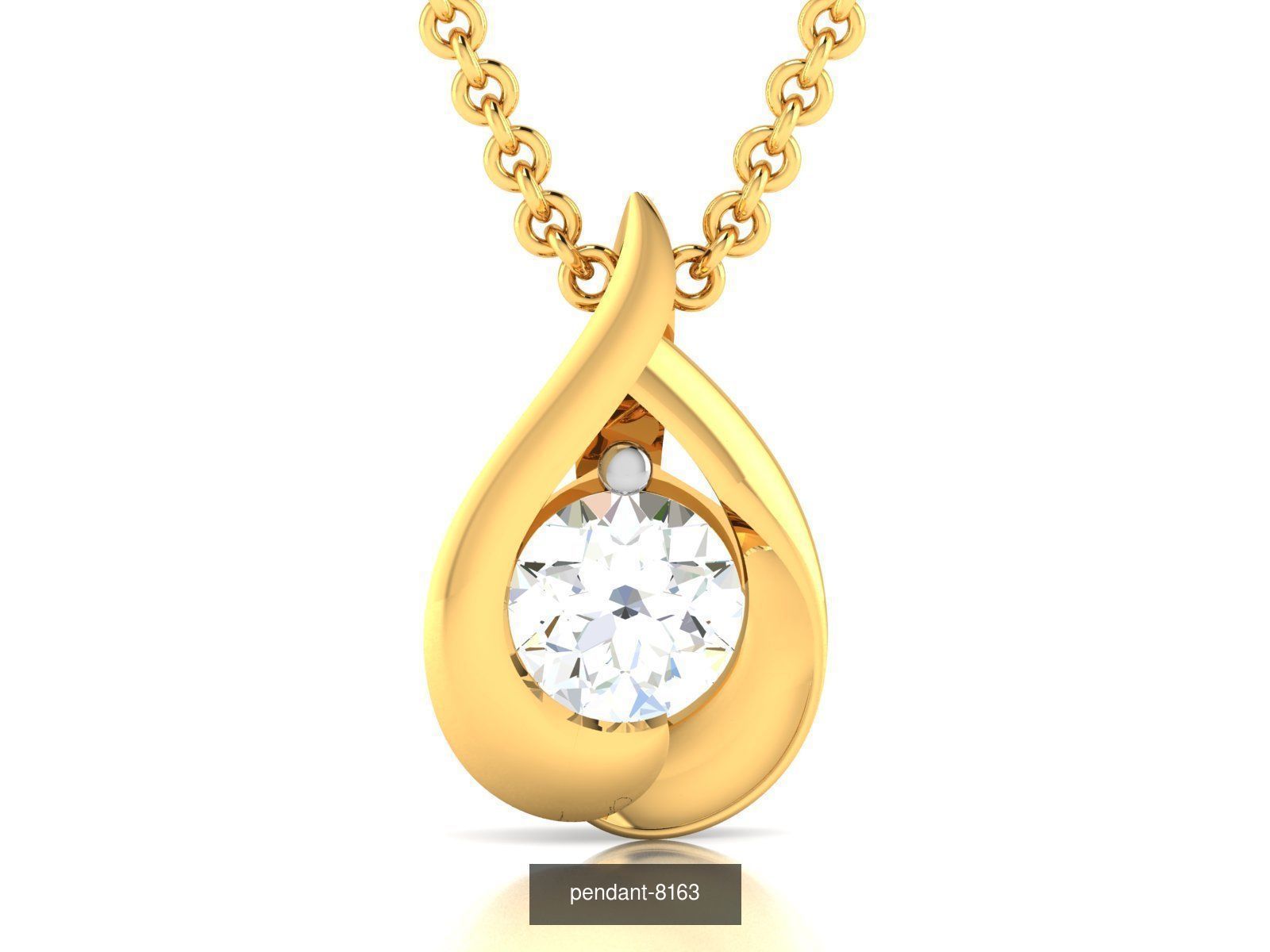 24 SOLITAIRE PENDANT  3D Model Collection_7
