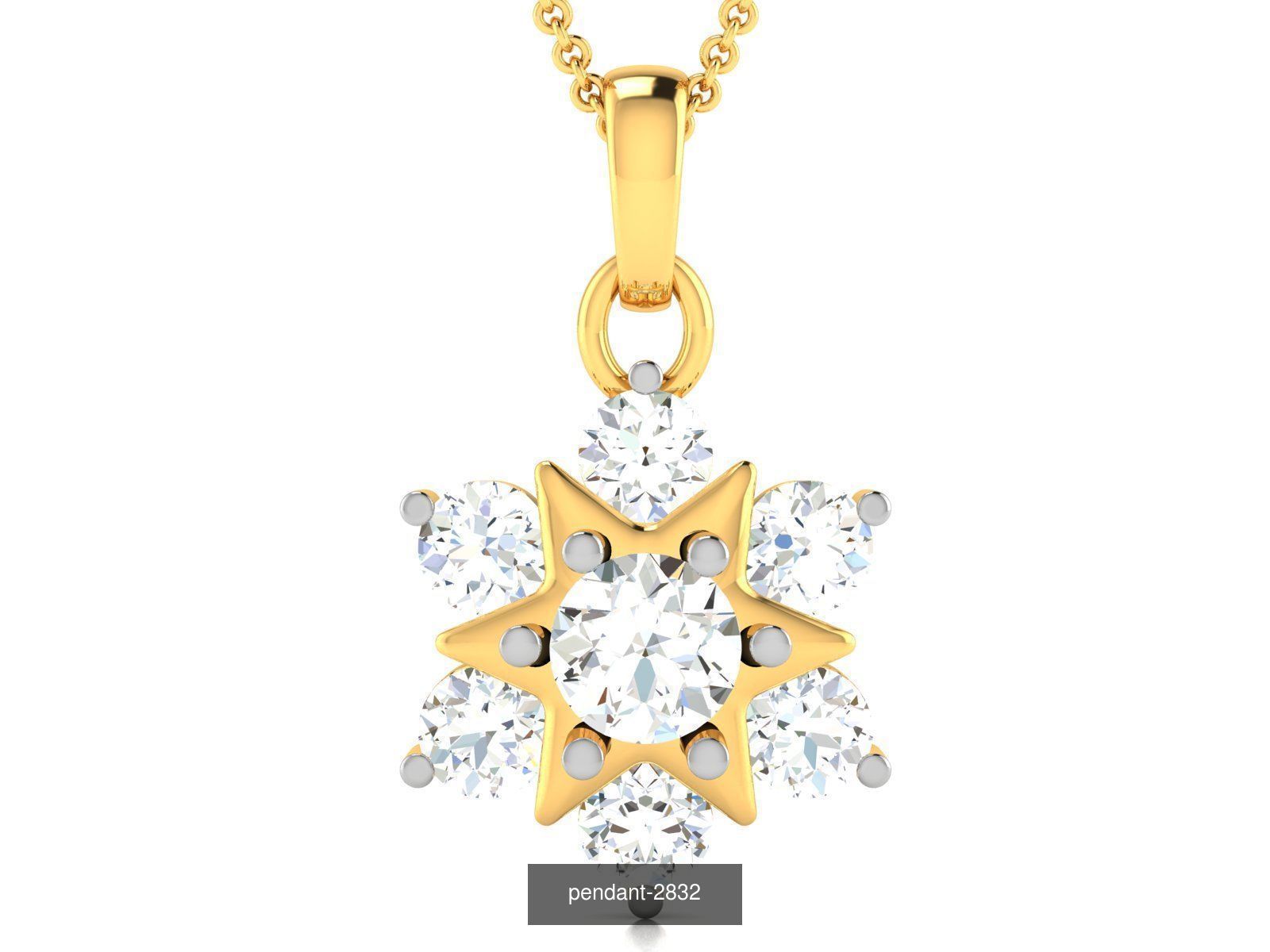 24 SOLITAIRE PENDANT  3D Model Collection_11