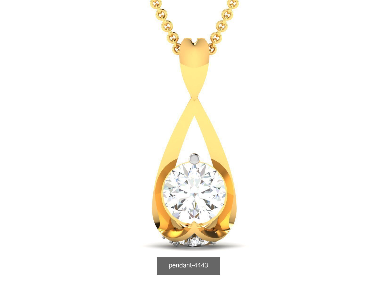 24 SOLITAIRE PENDANT  3D Model Collection_15
