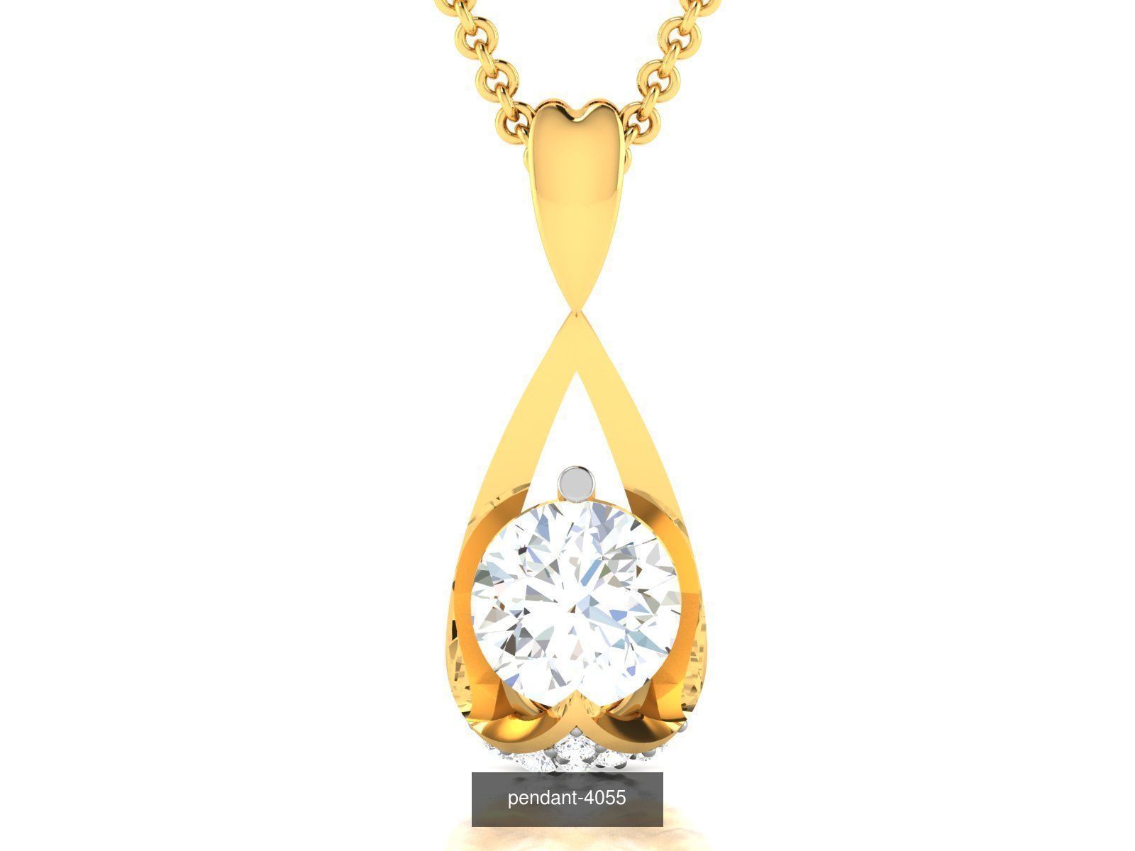 24 SOLITAIRE PENDANT  3D Model Collection_20