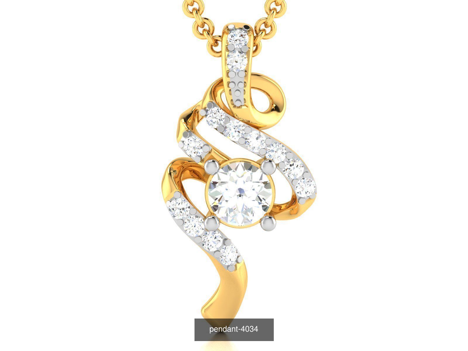 24 SOLITAIRE PENDANT  3D Model Collection_21