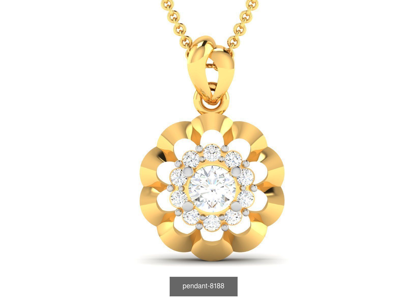 24 SOLITAIRE PENDANT  3D Model Collection_6