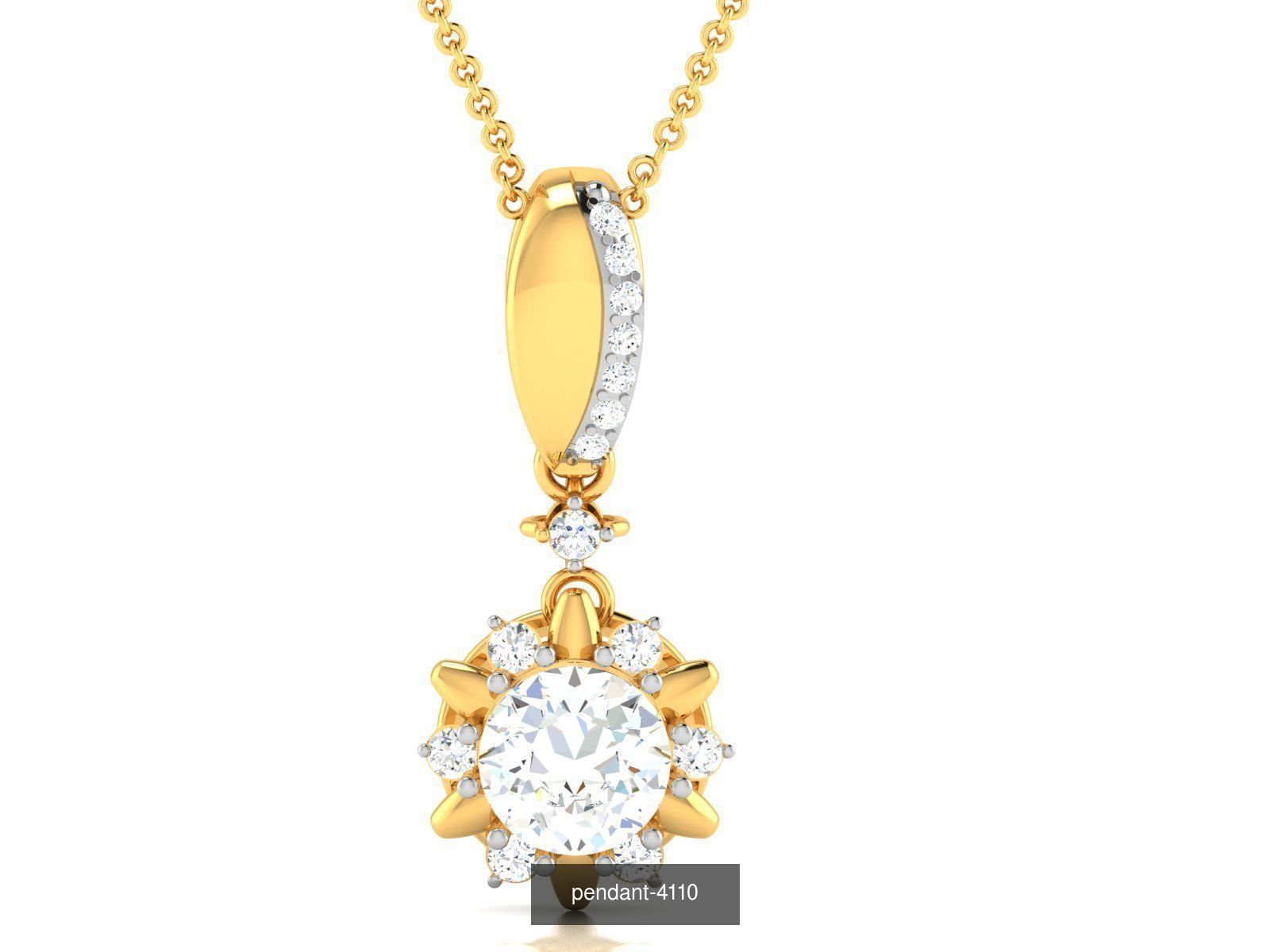 24 SOLITAIRE PENDANT  3D Model Collection_19
