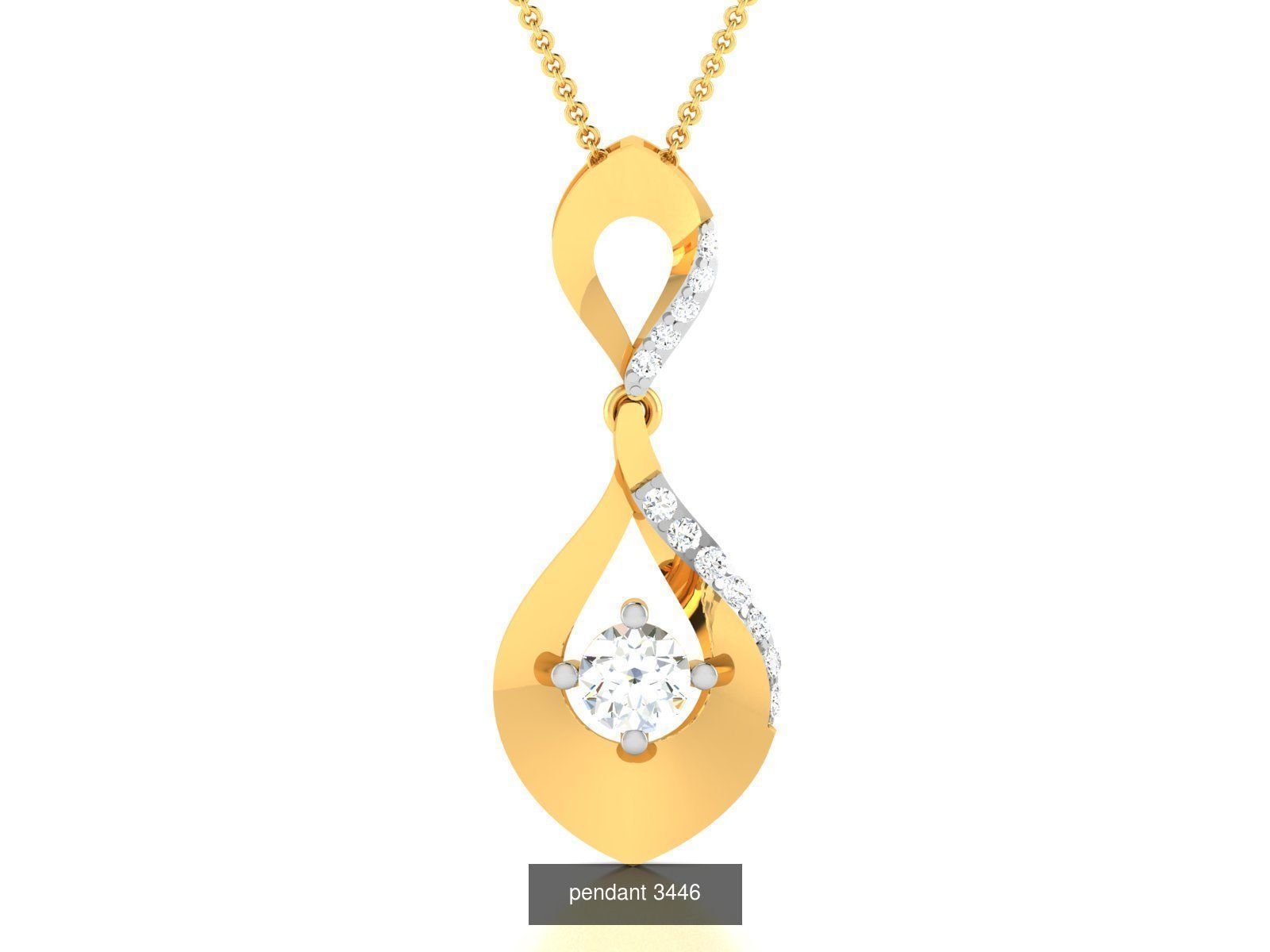 24 SOLITAIRE PENDANT  3D Model Collection_24