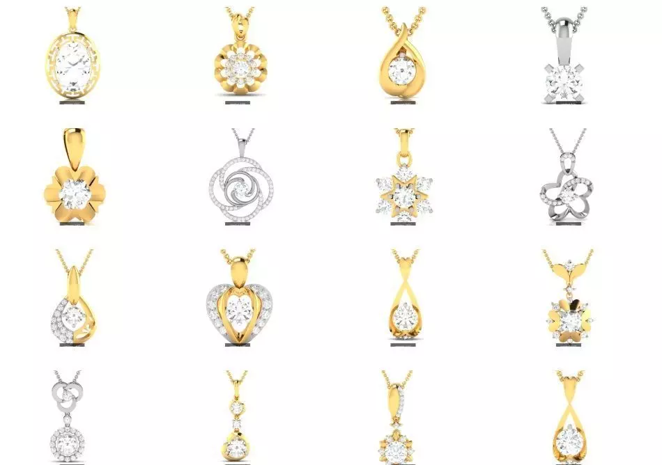24 SOLITAIRE PENDANT  3D Model Collection_0