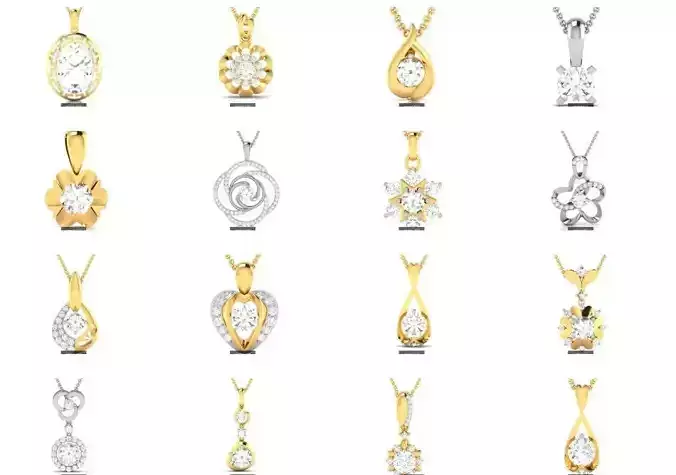 24 SOLITAIRE PENDANT  3D Model Collection