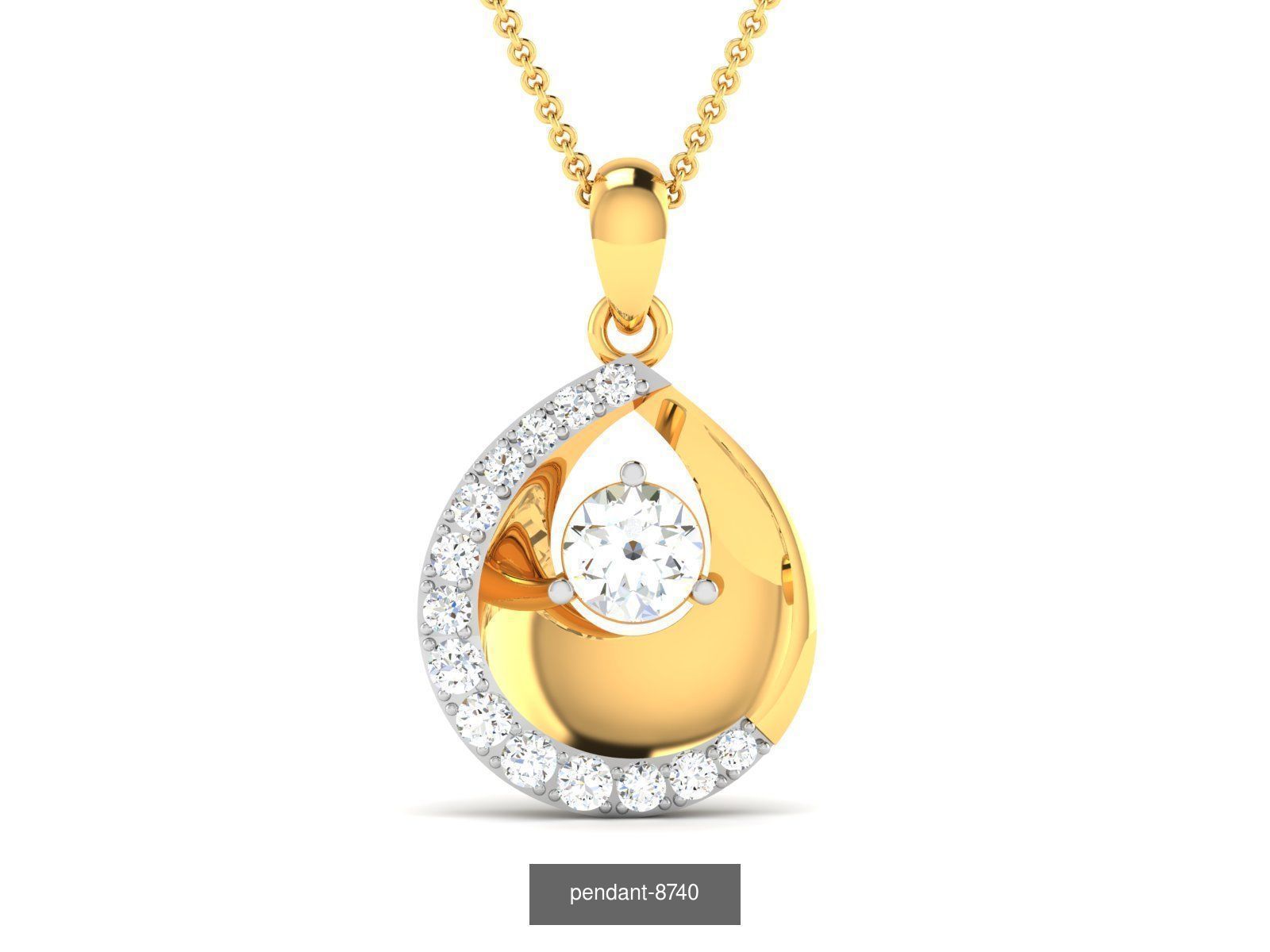 24 SOLITAIRE PENDANT  3D Model Collection_3