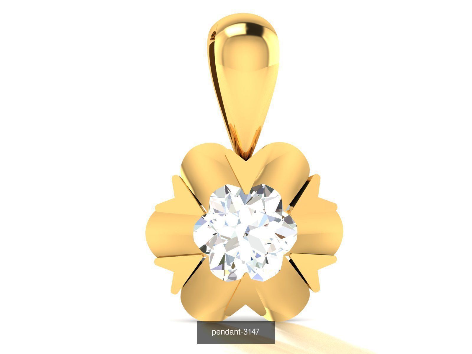 24 SOLITAIRE PENDANT  3D Model Collection_9