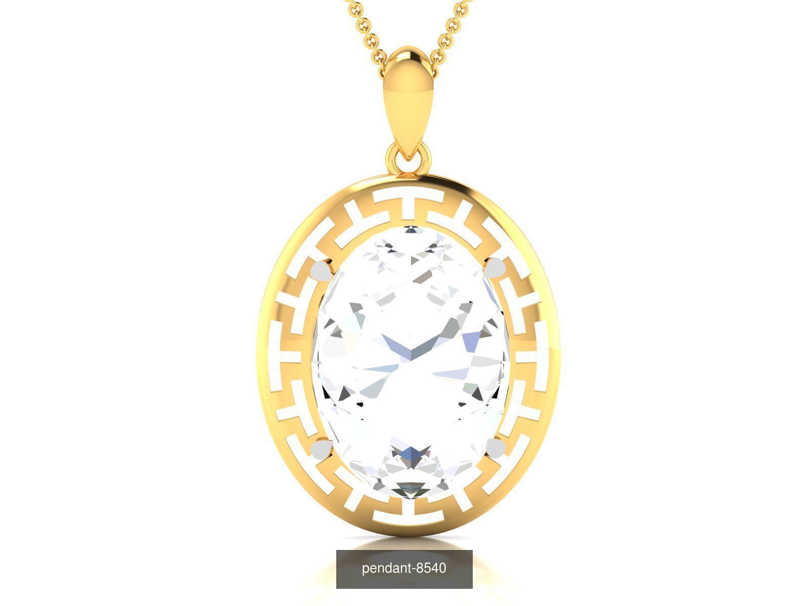 24 SOLITAIRE PENDANT  3D Model Collection_5