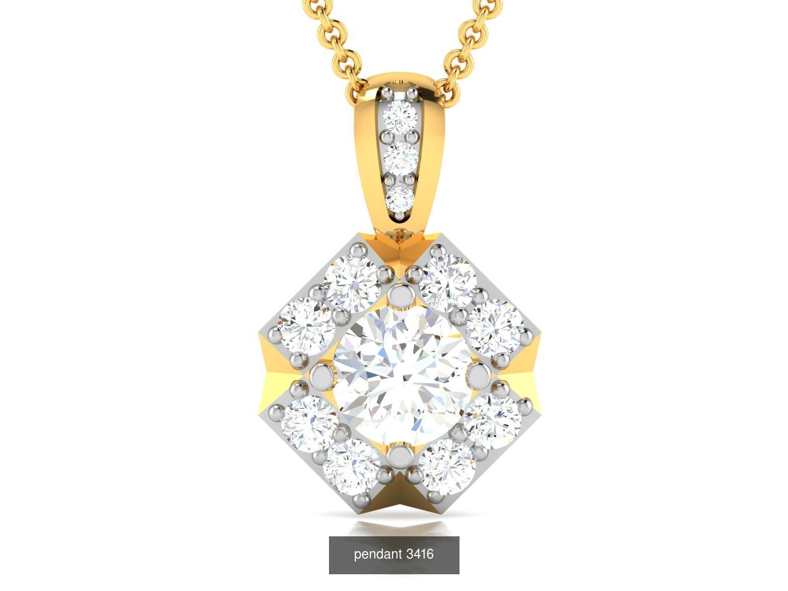 24 SOLITAIRE PENDANT  3D Model Collection_25