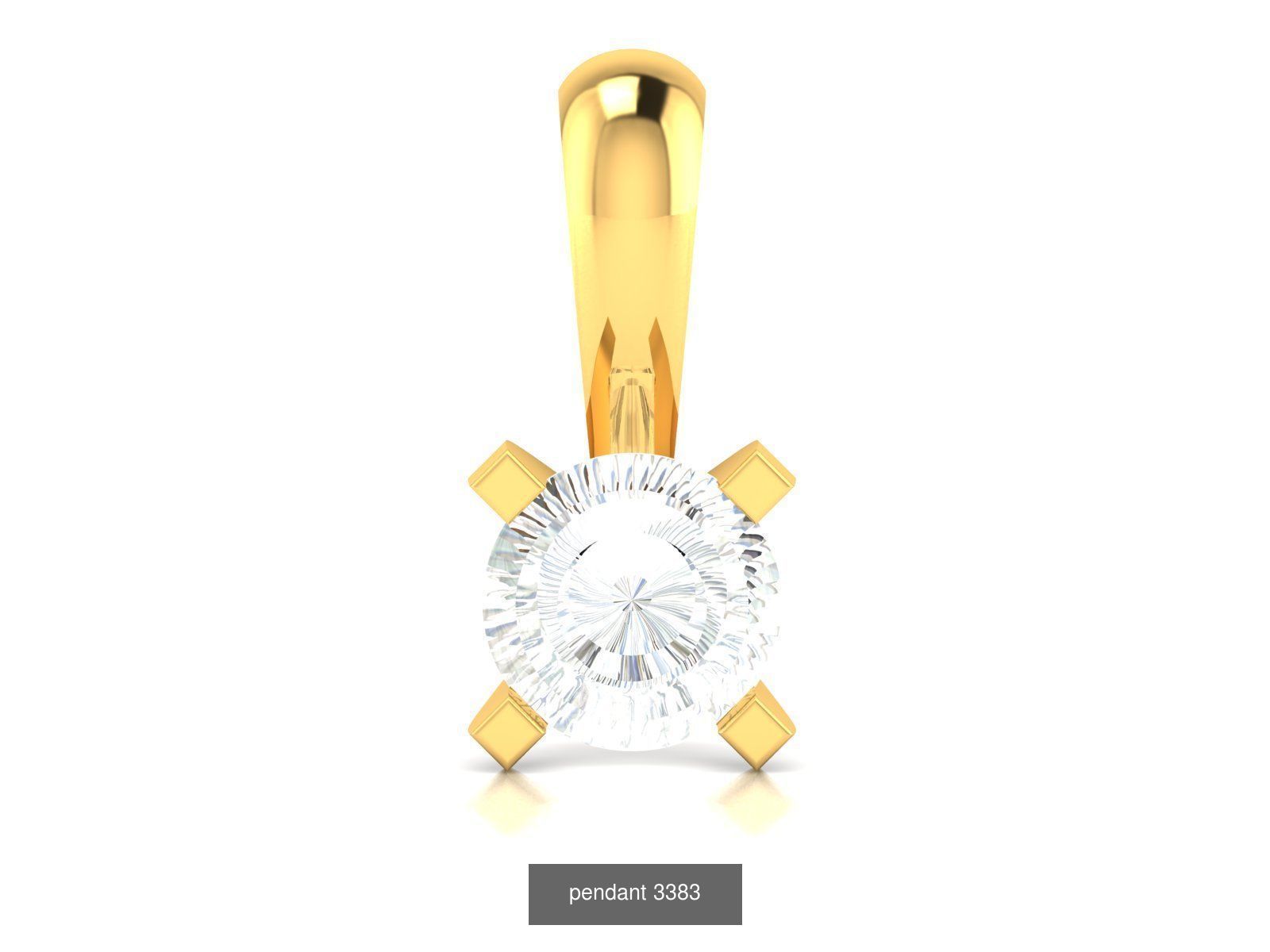 24 SOLITAIRE PENDANT  3D Model Collection_26