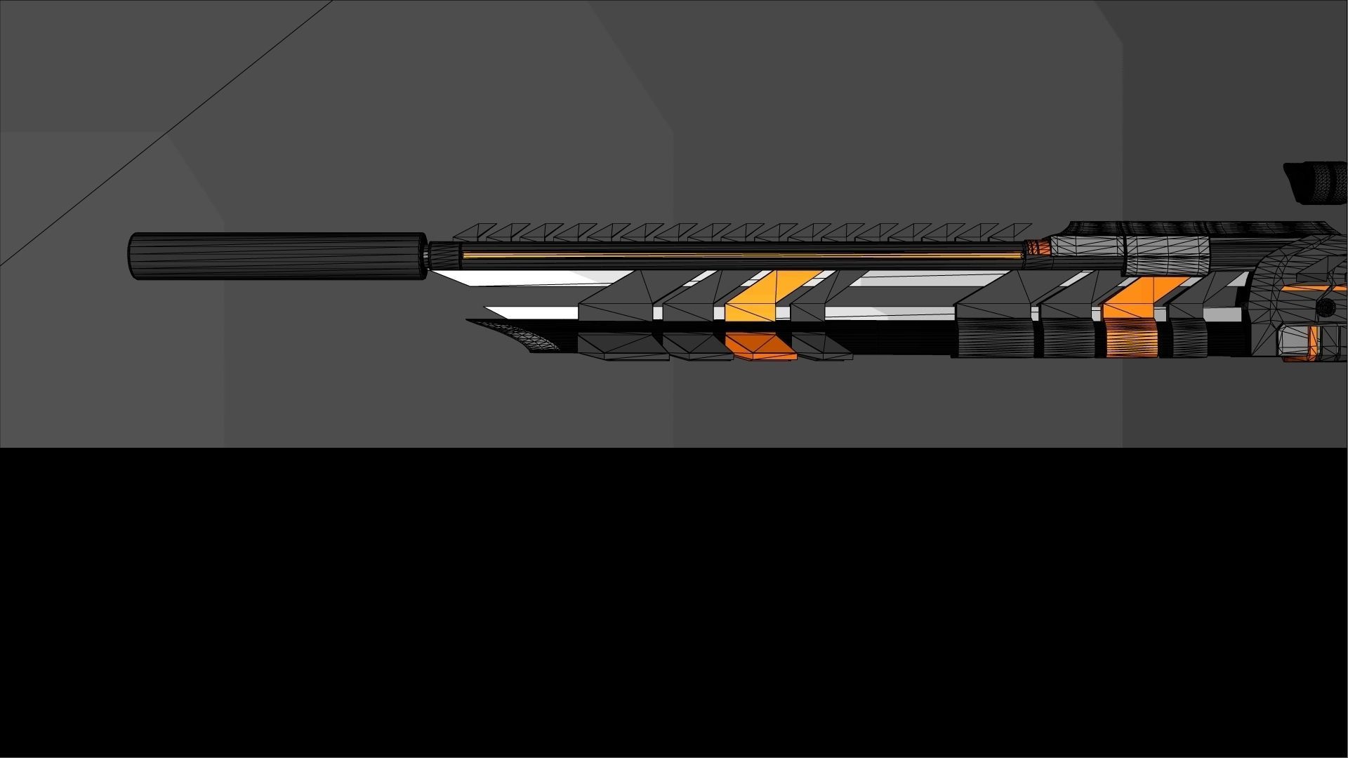 Sniper Rifle - SHARK -GAME READY Free low-poly 3D model_5
