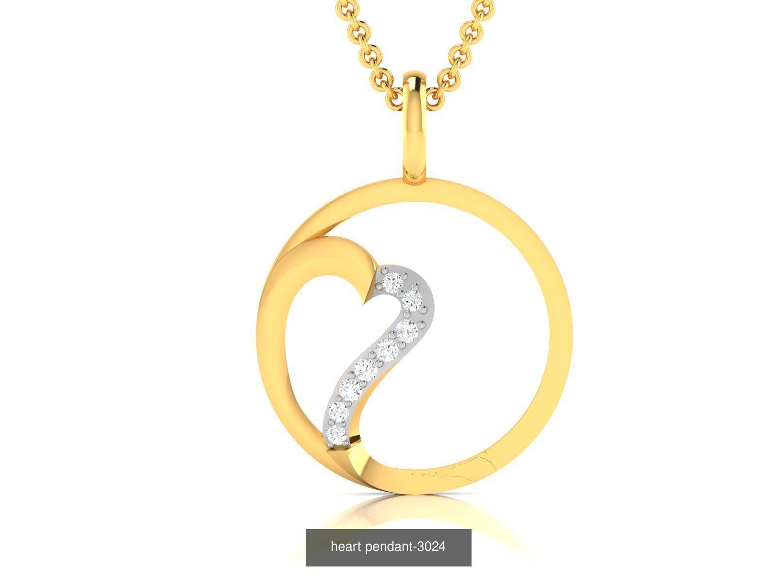 27 HEART VALENTINE PENDANT NECKLACE  3D Model Collection_19