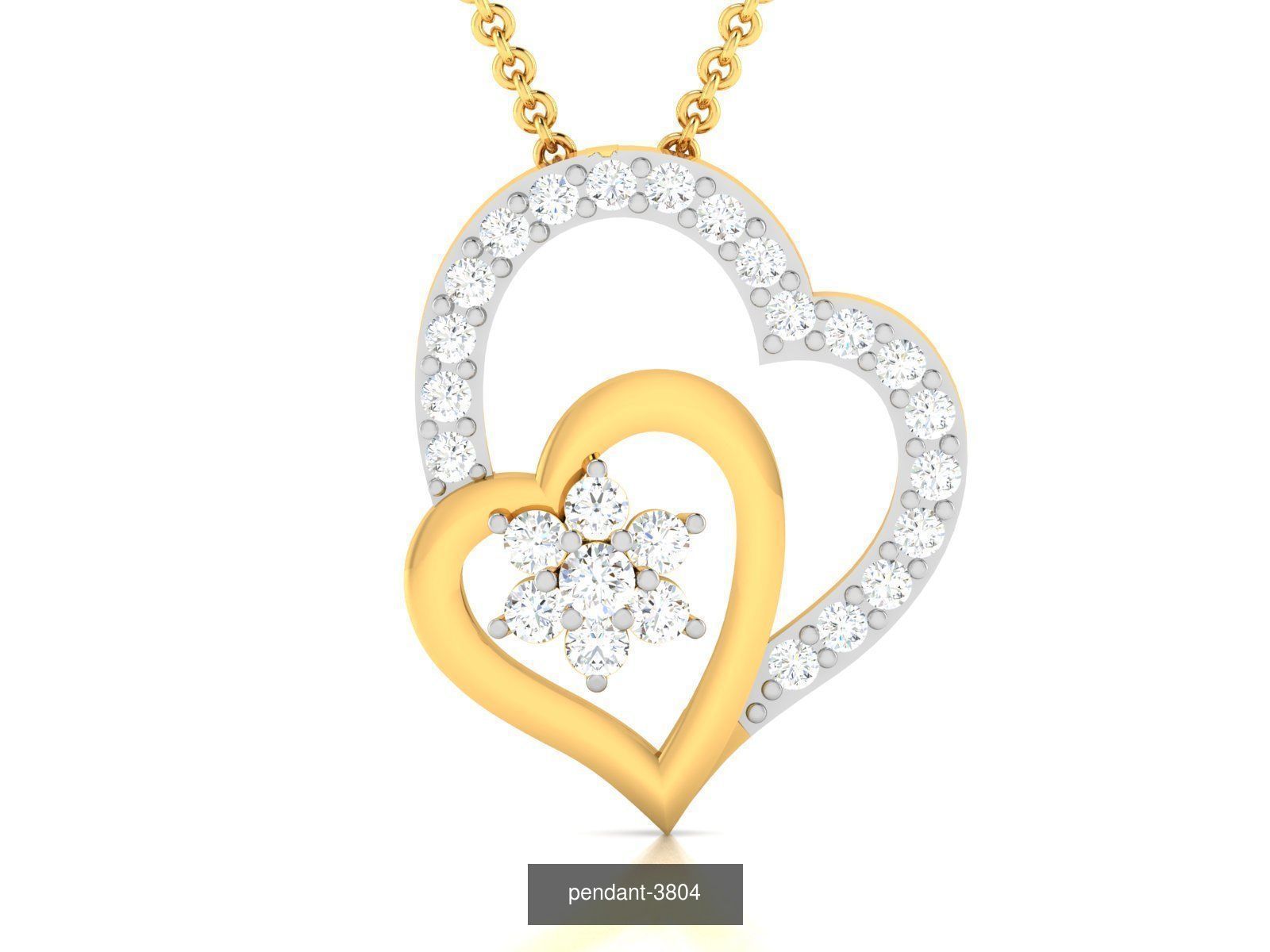 27 HEART VALENTINE PENDANT NECKLACE  3D Model Collection_27