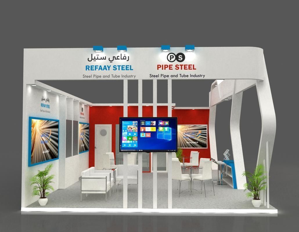 Booth designers 10x6  3D model_3