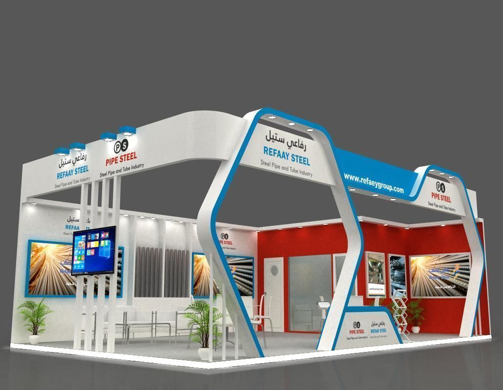 Booth designers 10x6  3D model_10