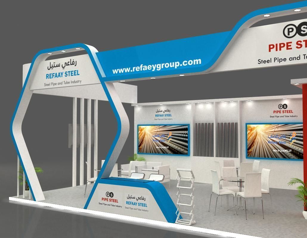 Booth designers 10x6  3D model_9