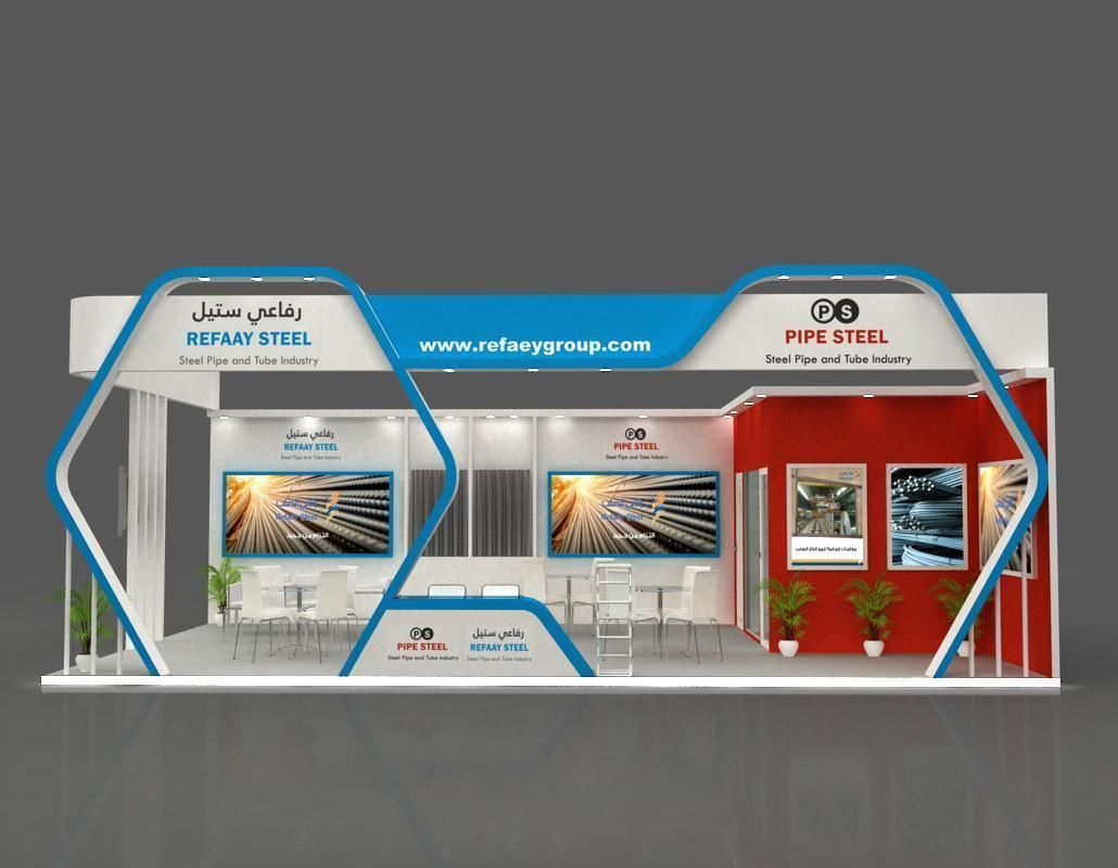 Booth designers 10x6  3D model_2