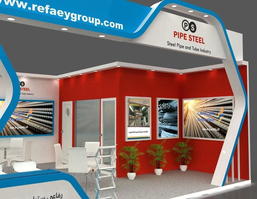 Booth designers 10x6  3D model_8