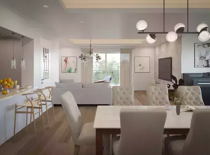 Living Dining area design