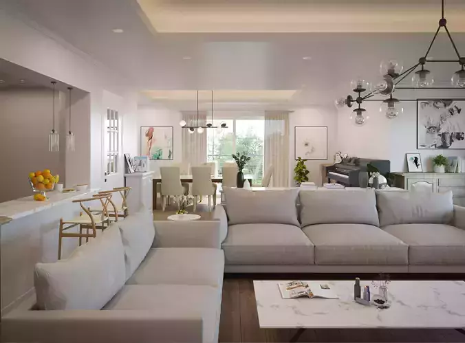 Living Dining area design