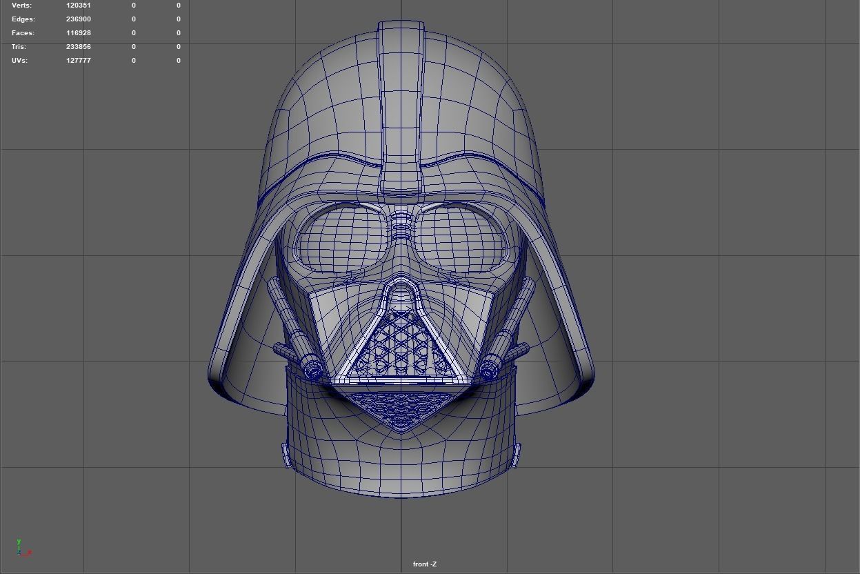 Darth Vader Helmet 3D model 3D model_4