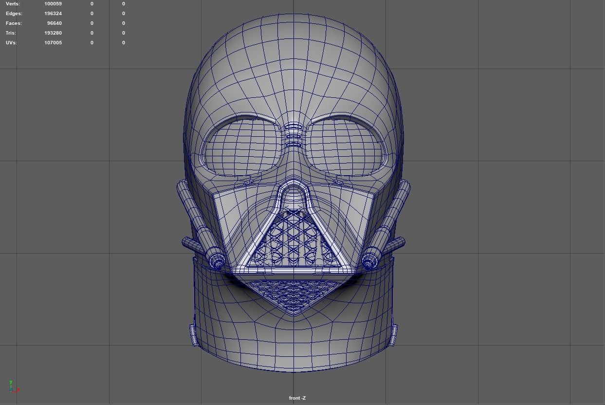 Darth Vader Helmet 3D model 3D model_5