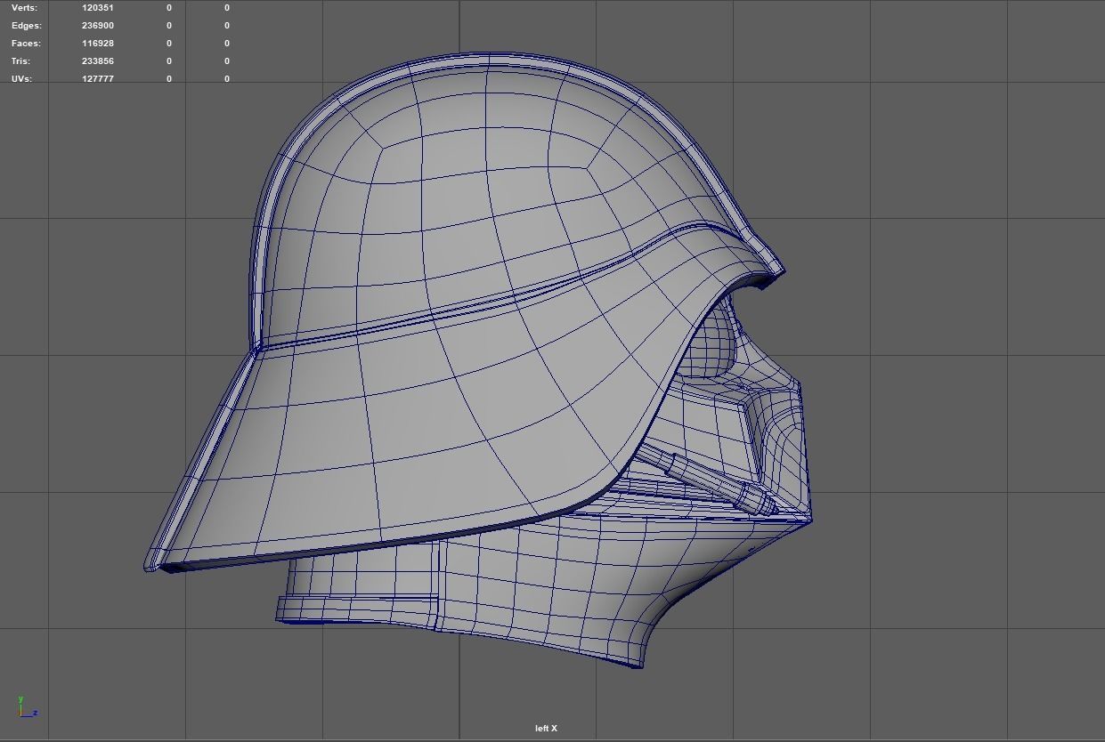 Darth Vader Helmet 3D model 3D model_6