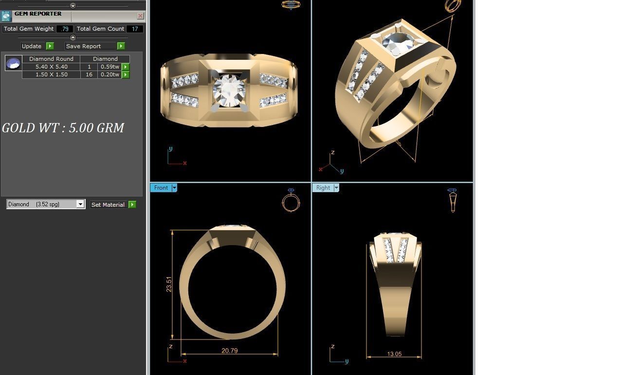 ring-3008 3D print model_8