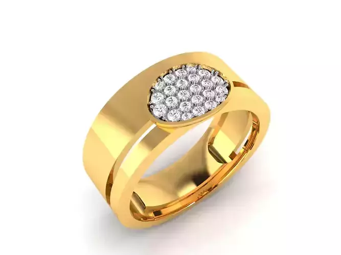 ring-2877 gold diamond ring