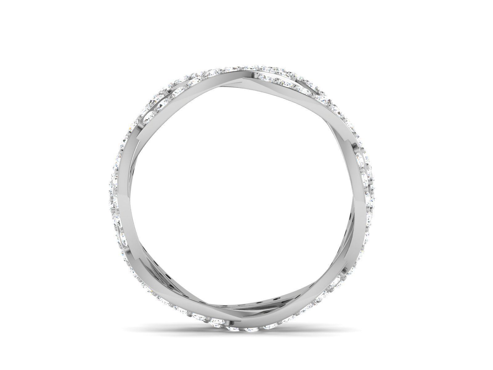 ring-2604 elegant diamond ring gold 3D print model_2