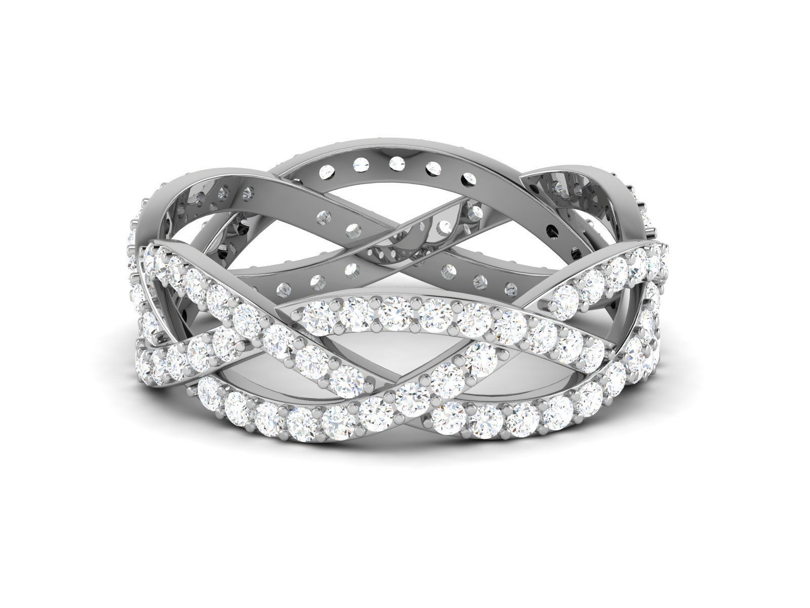 ring-2604 elegant diamond ring gold 3D print model_6