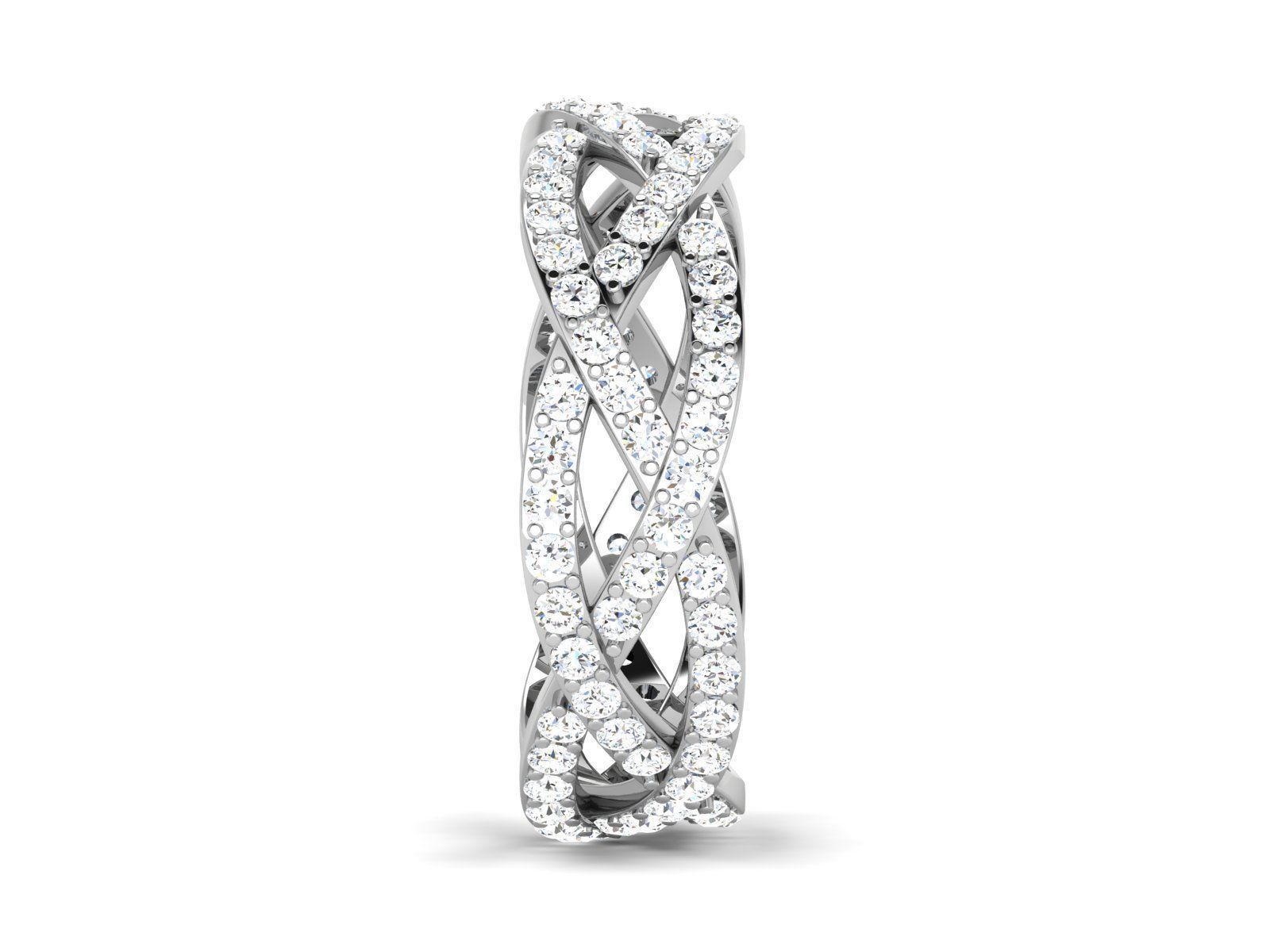 ring-2604 elegant diamond ring gold 3D print model_4
