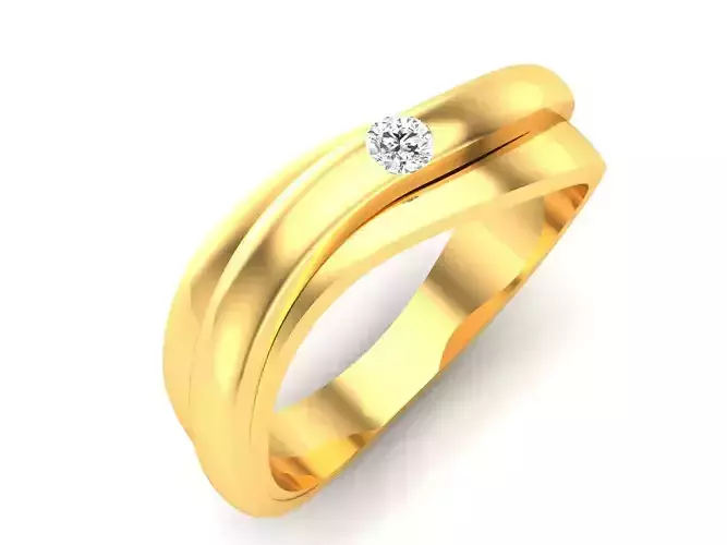 ring-2522 gold ring with diamonds