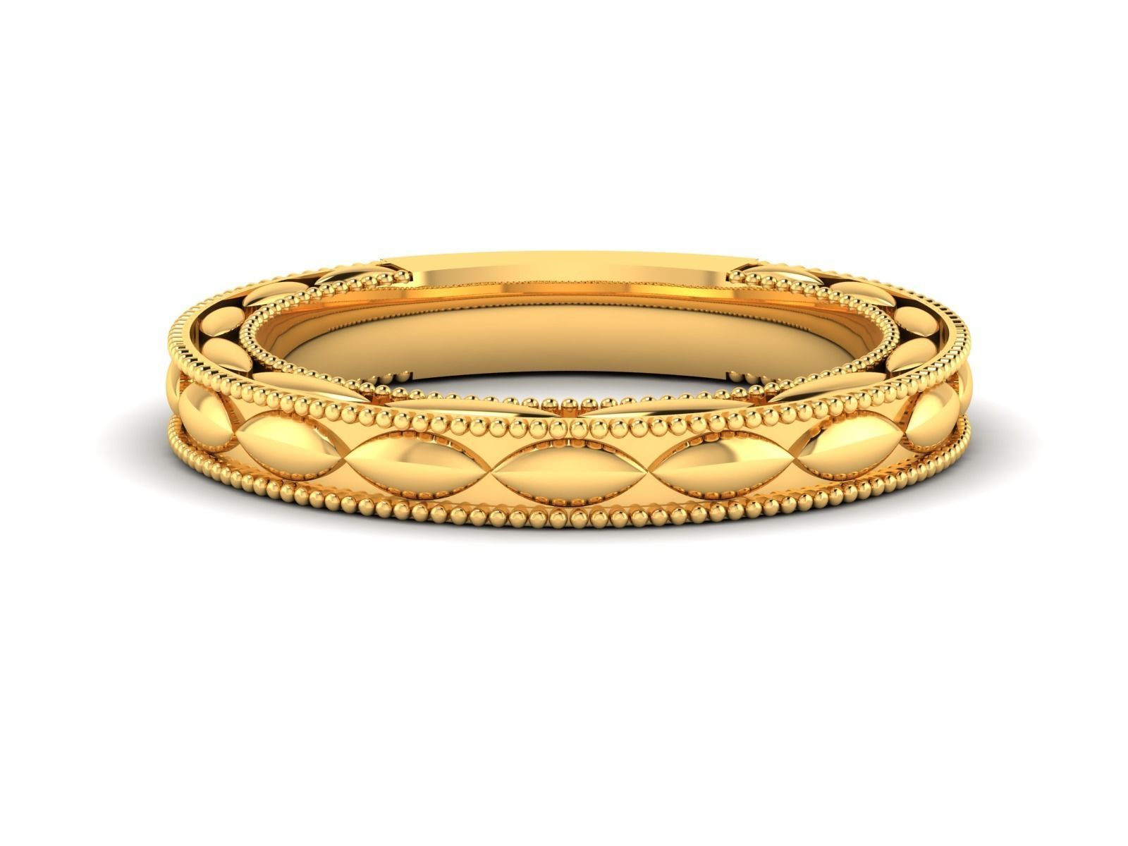ring-2172 1 gold wedding ring 3D print model_5