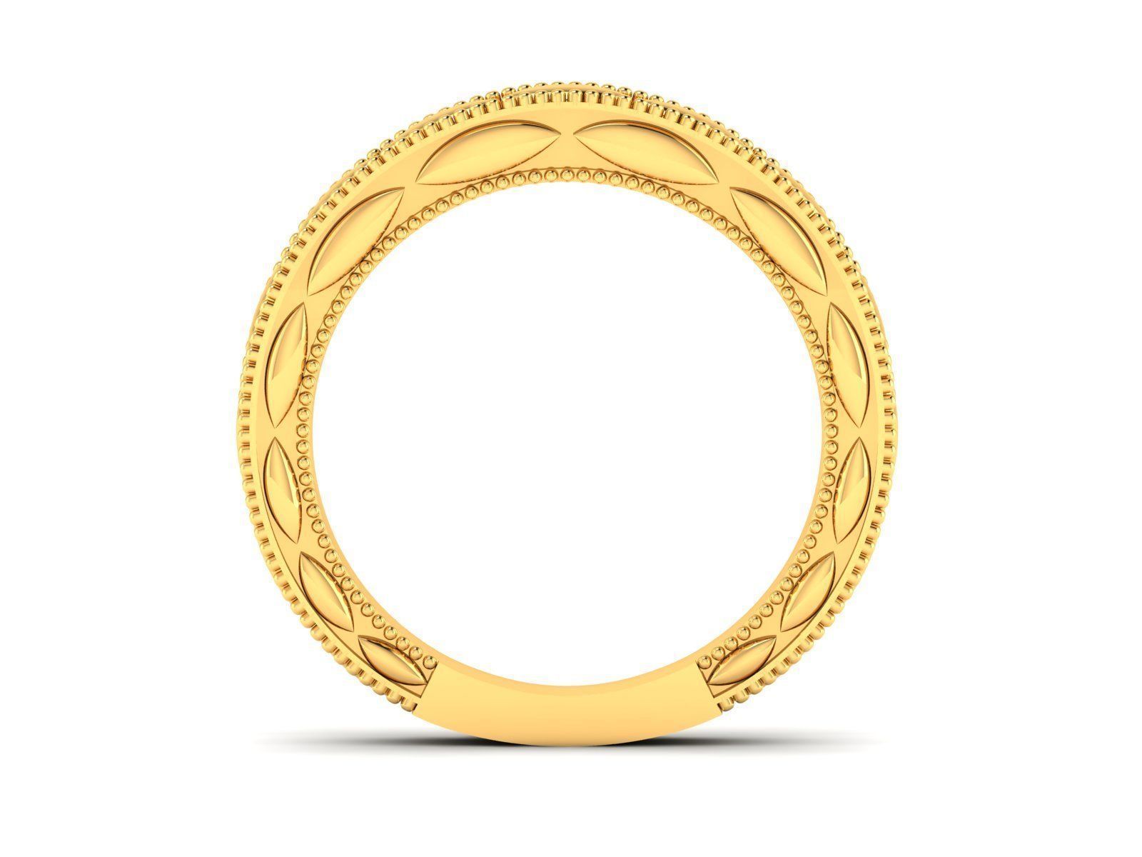 ring-2172 1 gold wedding ring 3D print model_2