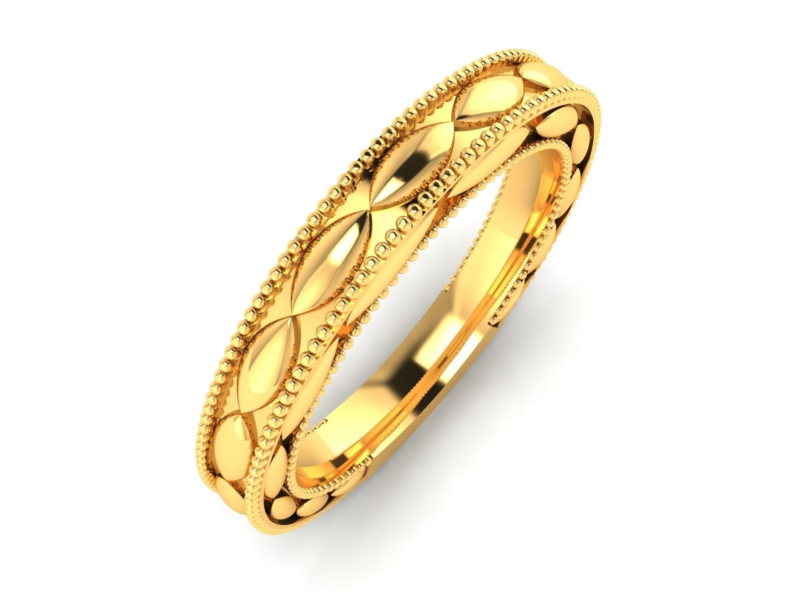 ring-2172 1 gold wedding ring 3D print model_1