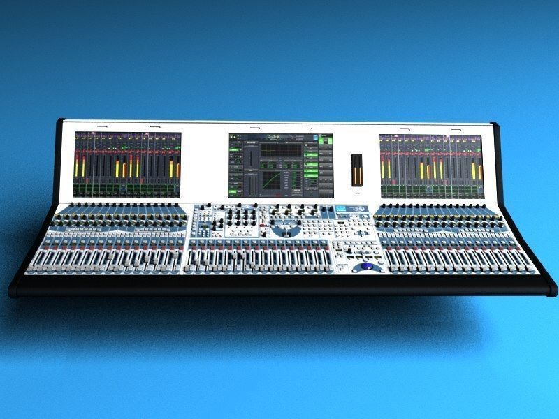 Audio mixing board Lawo MC256 3D model CGTrader