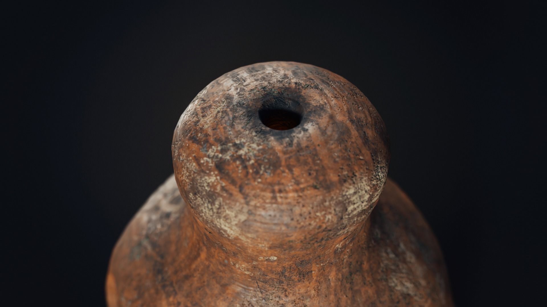 Handmade clay oven Low-poly 3D model_11