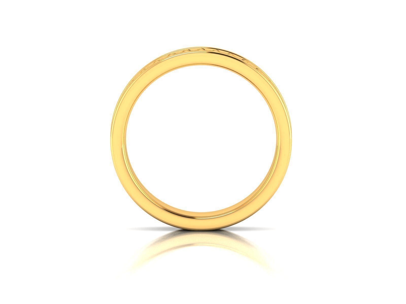 ring-5260 gold ring with diamonds 3D print model_2