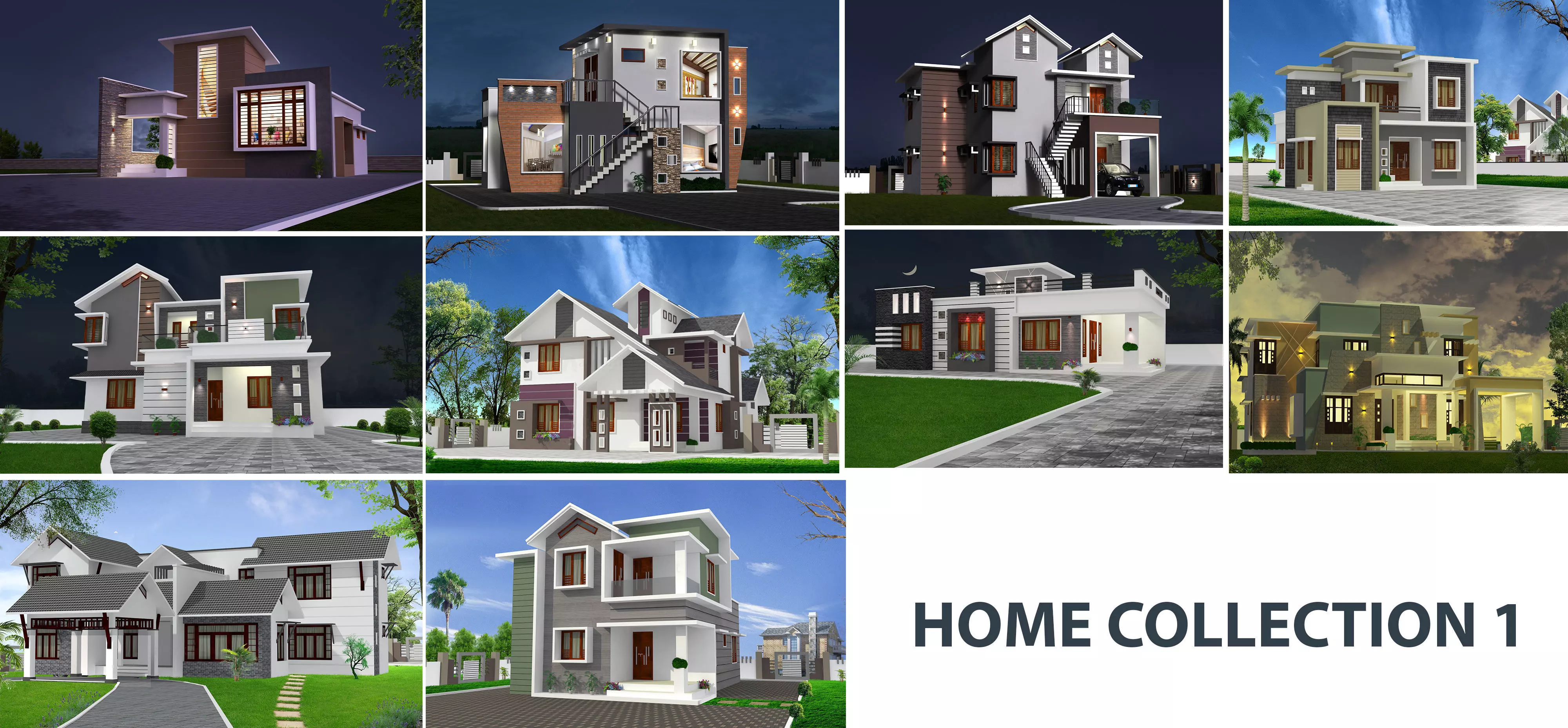 HOME COLLECTION 1 houses with 3D model_0