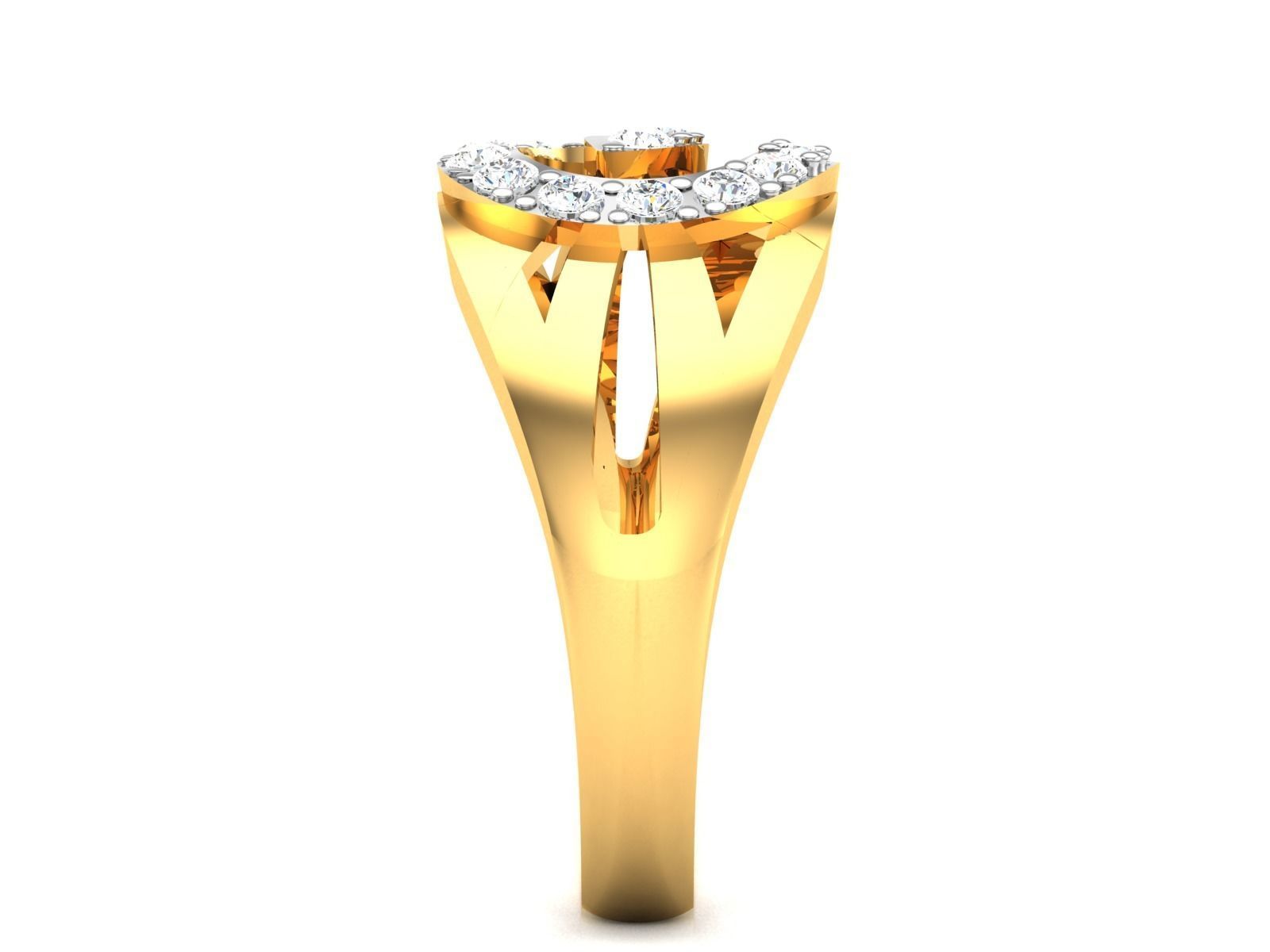 ring-4366 diamond ring gold 3D print model_5